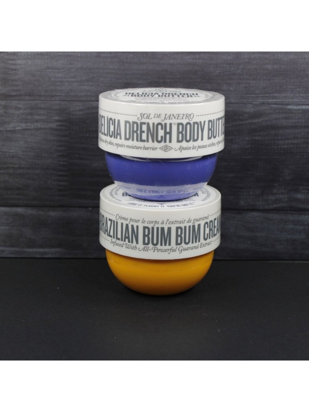 SET of 2 Sol De Janeiro 75ml Bum Bum Creams Scents 62 & 59 Delicia Drench Bundle